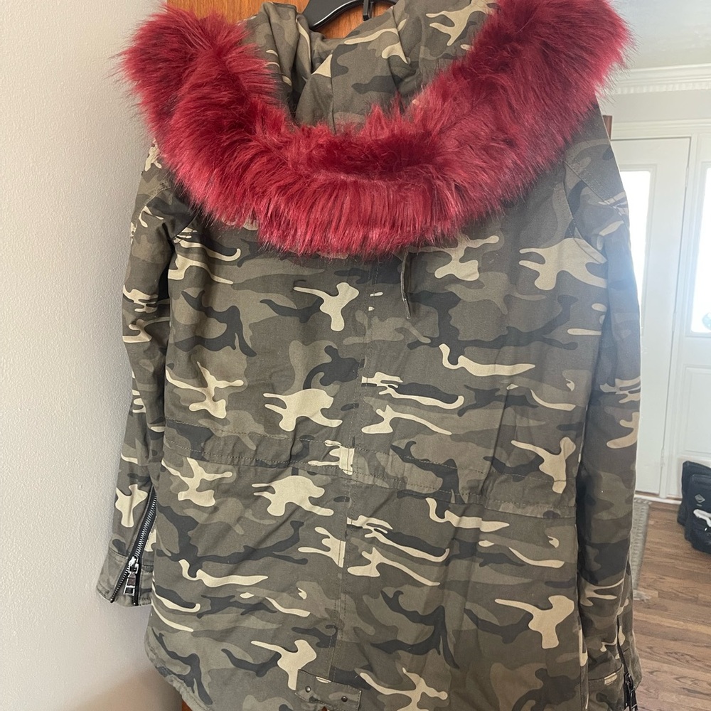Juniors Madden camo heavy coat